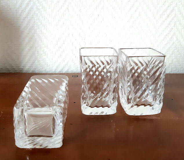 Art Deco cut glass whisky set