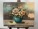 Old painting oil on panel signed J. Troquet