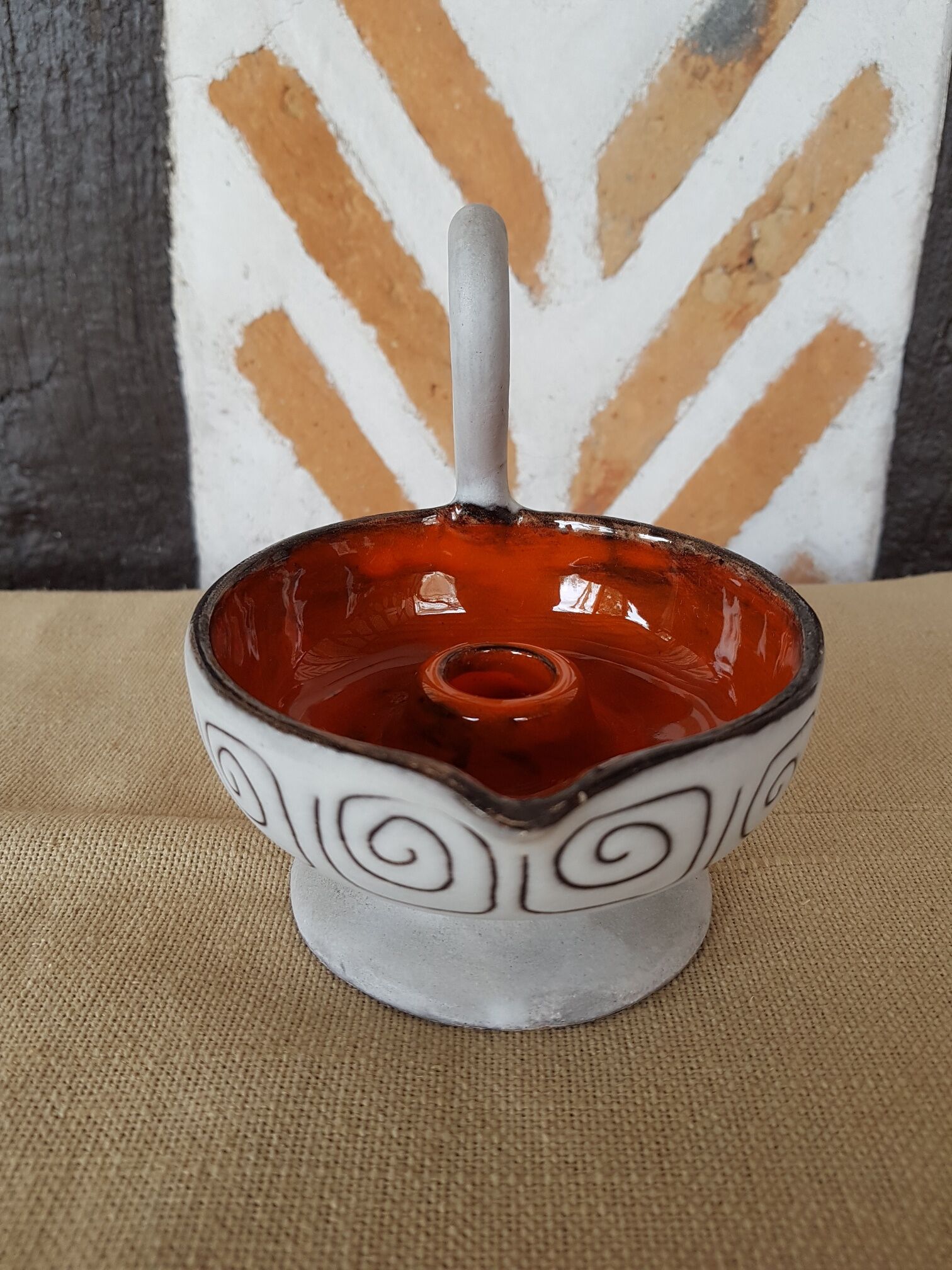 Cellar rat candleholder Vallauris Alain Maunier 1970