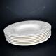 Wedgwood set of 6 pasta plates, Patrician garland, England