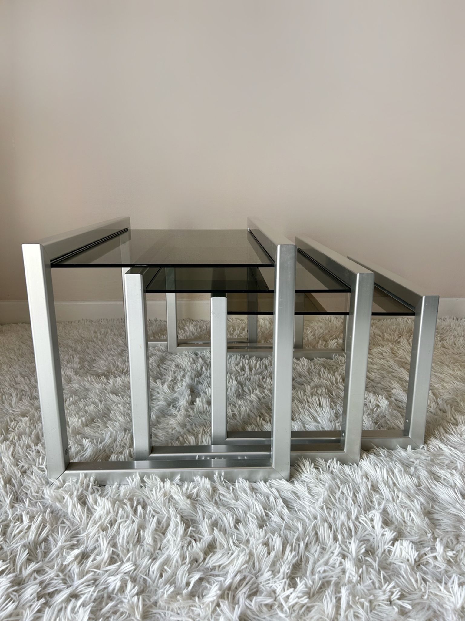 Tables gigognes design années 70