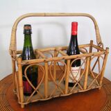 Rattan bottles holder