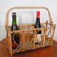 Rattan bottles holder