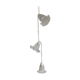 Suspension with 3 glass tulips - mid 20th century.