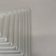 Cubic satin white glass wall light by glashütte limburg attrib., germany 1980s