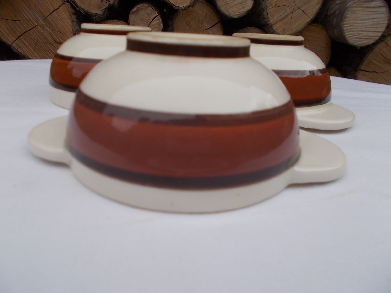 Set of 3 Quimper bowls