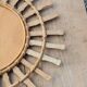 Bamboo sun mirror and rattan of 70 years