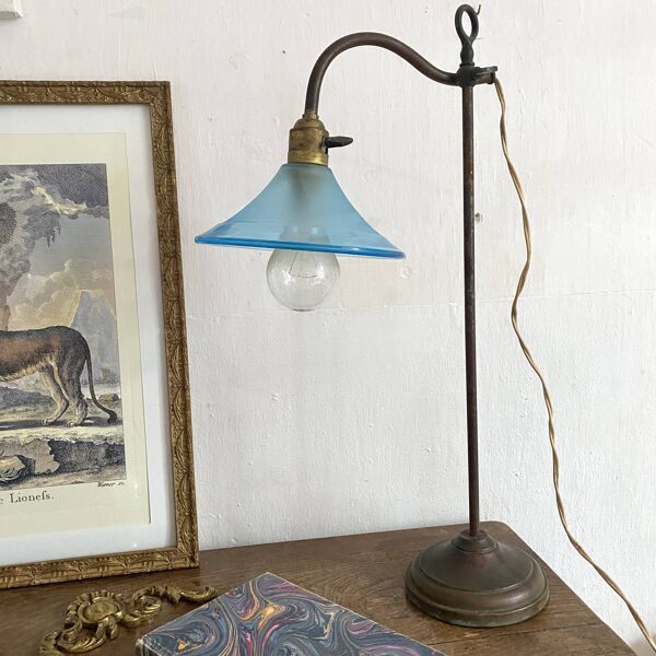 Lampe de bijoutier, lampe de bureau art déco