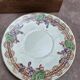 Set of 6 antique dessert plates Longwy – Violets model – Polychrome Art Nouveau decoration