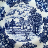 6 dessert plates with English décor