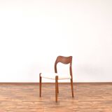 Chaises Modèle 71 en Teck par Niels Otto (NO) Møller pour JL Møllers, 1950