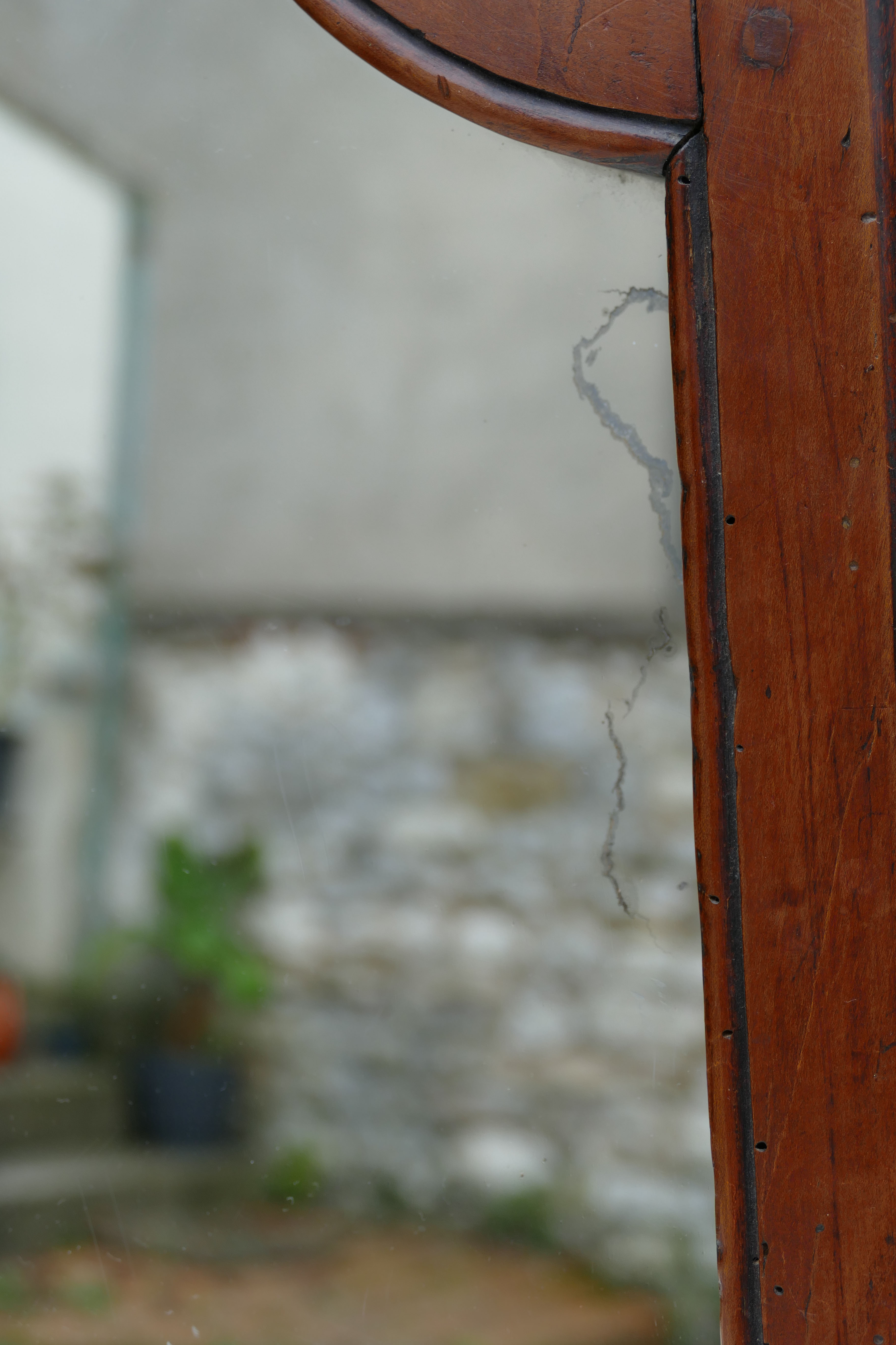 Antique wooden mirror 36x49cm