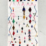 Tapis berbère marocain Azilal à motifs colorés 2,50x1,39m
