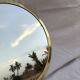 Lot de 4 miroirs ronds en laiton poli – Artisanat marocain – Style vintage