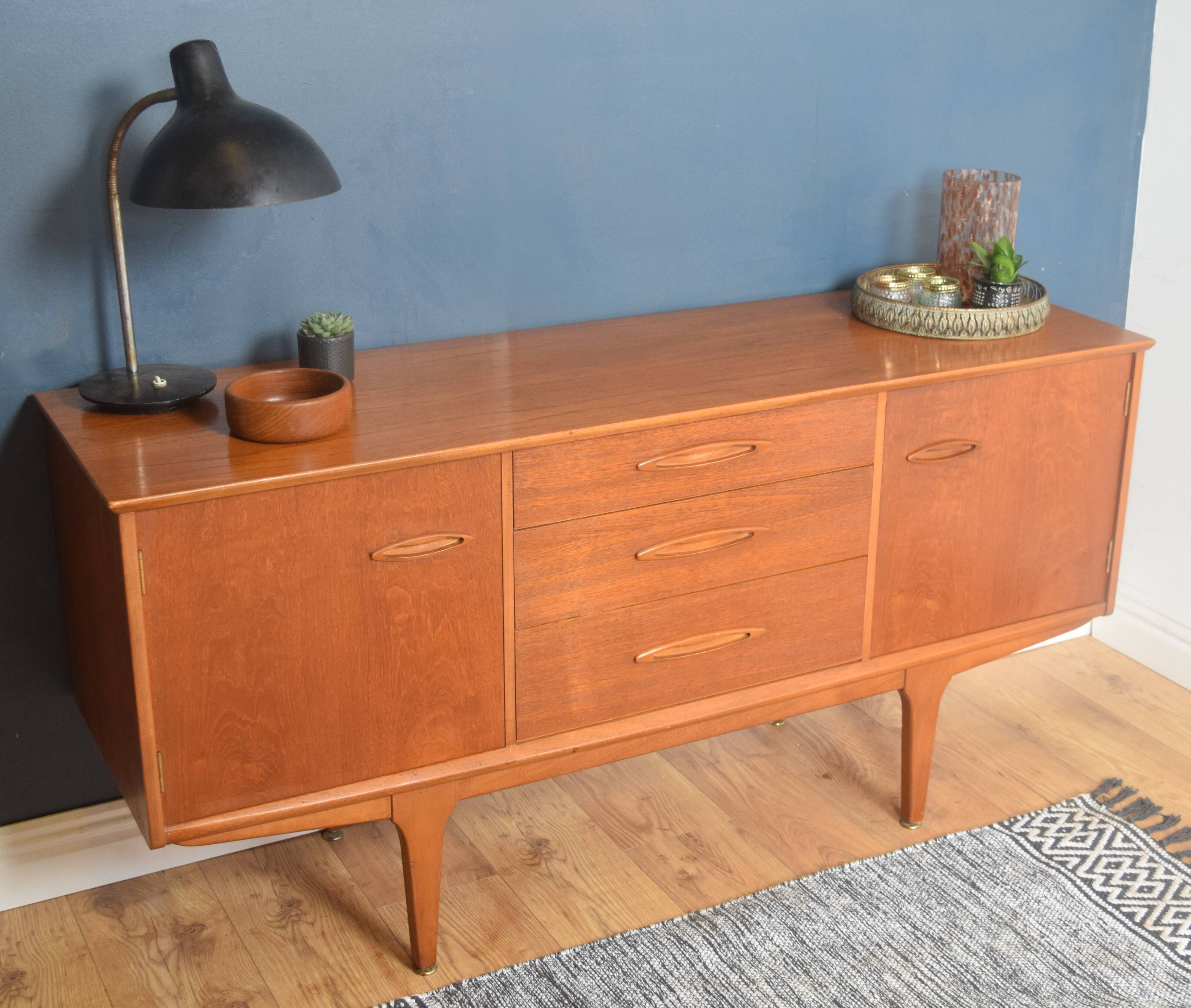 Restored Teak 1960s Jentique Short Retro Sideboard