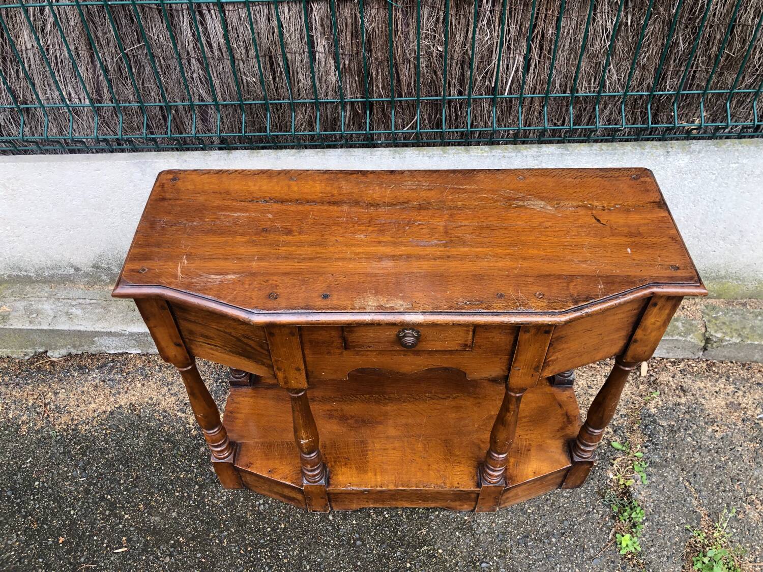 Low rustic style console