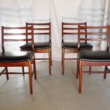 Table expandable teak Younger and four chairs