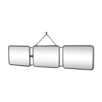 Barber triptych mirror - 78.5 x 18.5cm