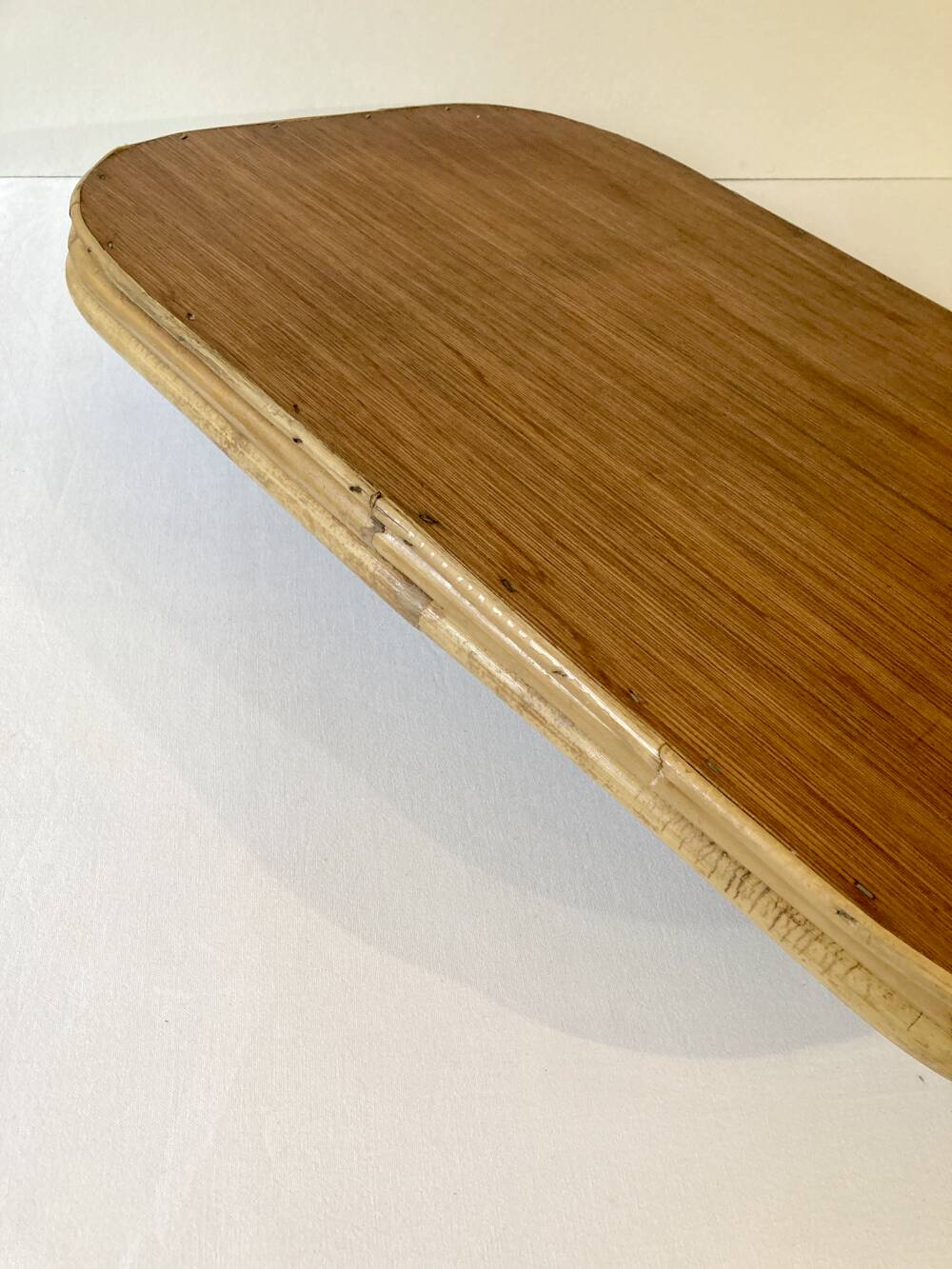 Vintage service tray in bamboo and rattan