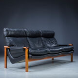 Mid-Century Leather Tessa T21 Living Room Sets 1970s, Set of 3