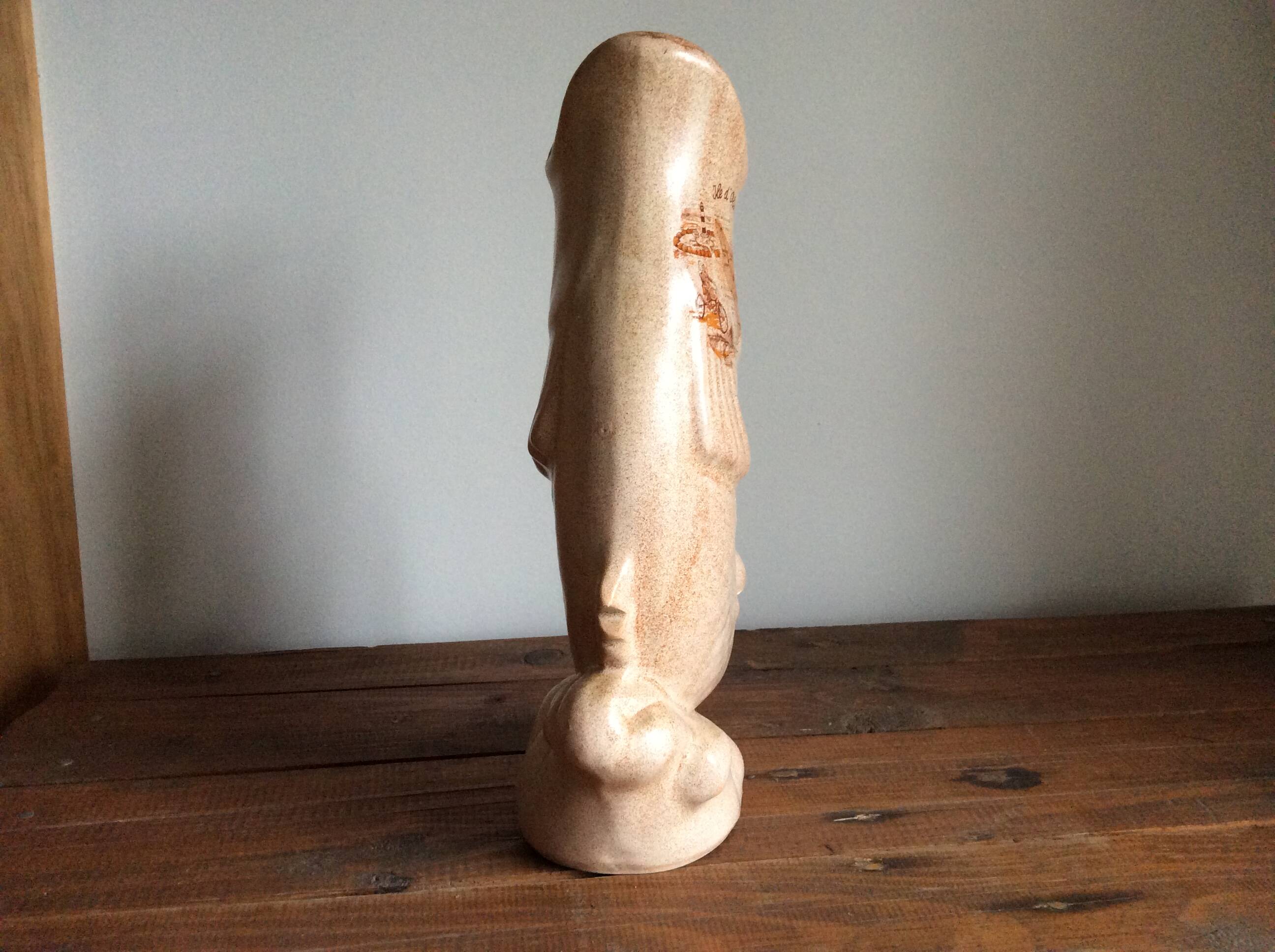 Stoneware fish vase