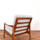 Fauteuil lounge Mid-Century par Illum Wikkelsø, années 1960.