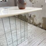 80s lacquered desk and mirror