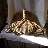 Wicker log basket