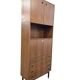 Bibliothèque/vitrine vintage en bois MDK