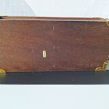 Wooden and cork coasters with brass inlay, decoration