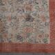 Tapis Oushak noué à la main à motif floral, référence 1268