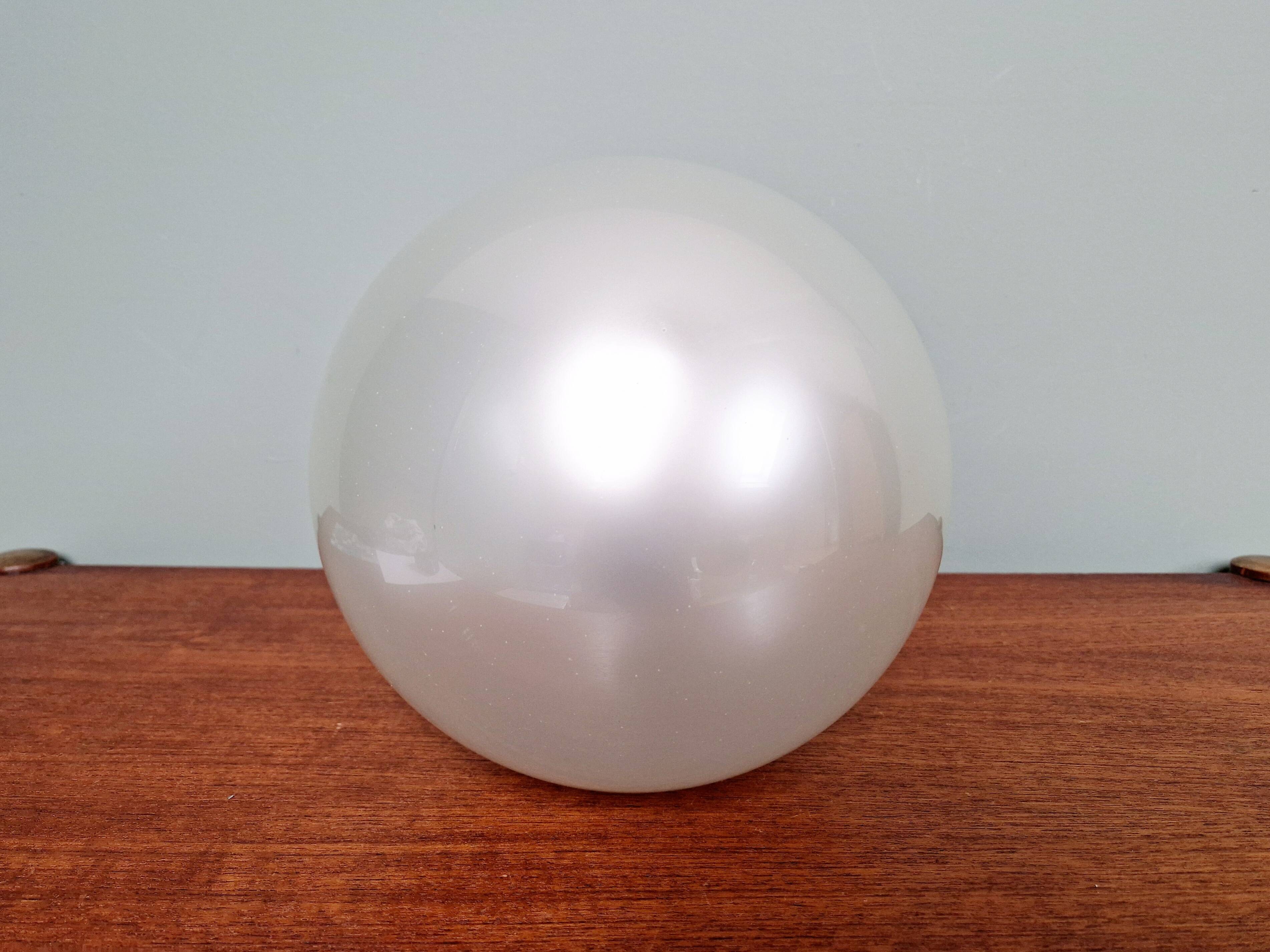 Opal glass ceiling/wall light, design Motoko Ishii, 1970