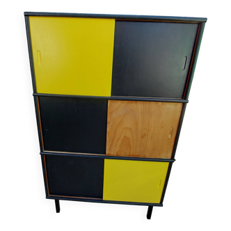 Meuble MD sur pied restauré, 1970-1980
