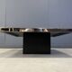 Vintage chrome and brass coffee table, 1970s