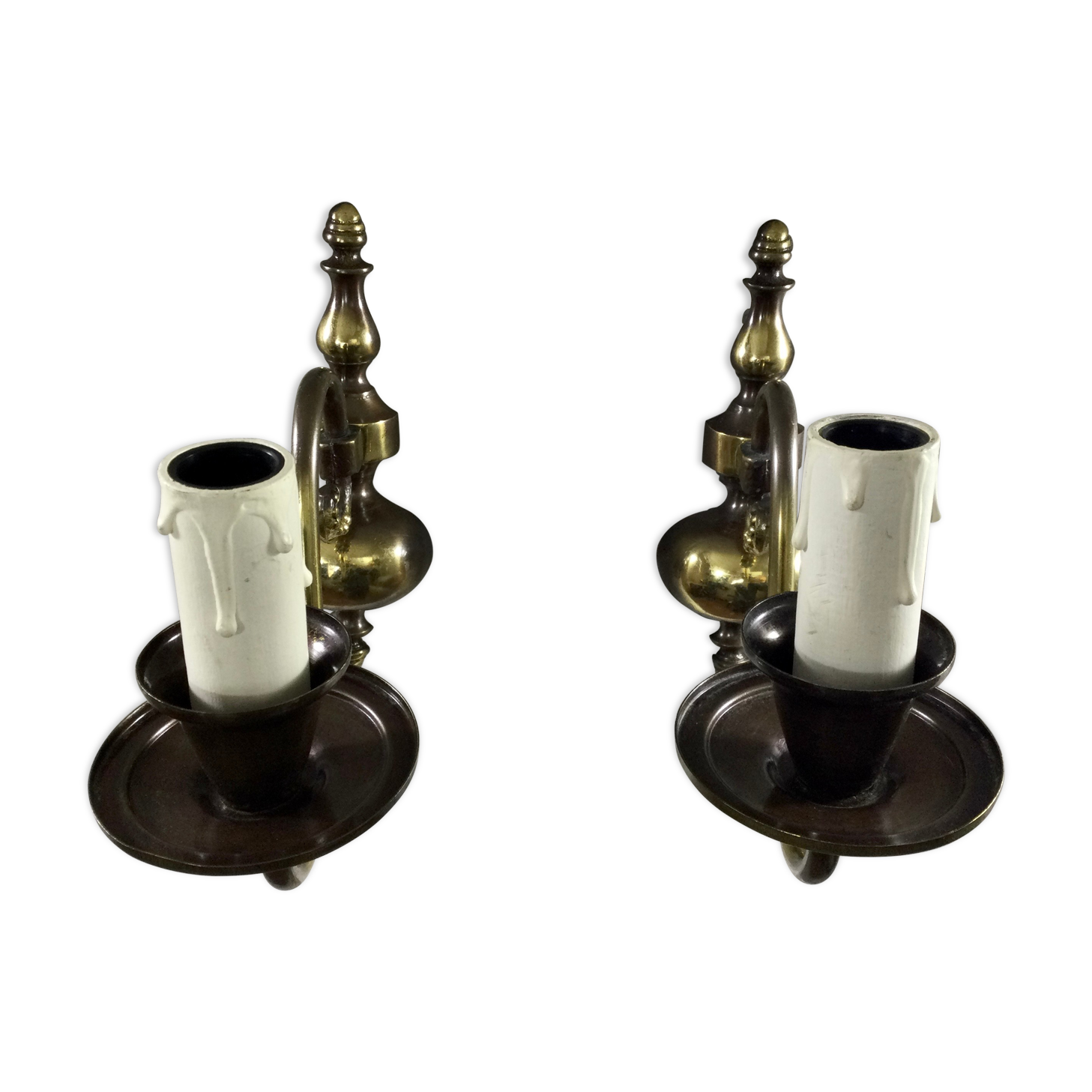 Dutch pair of sconces