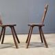 Vintage brutalist heart shaped chairs, 1960s