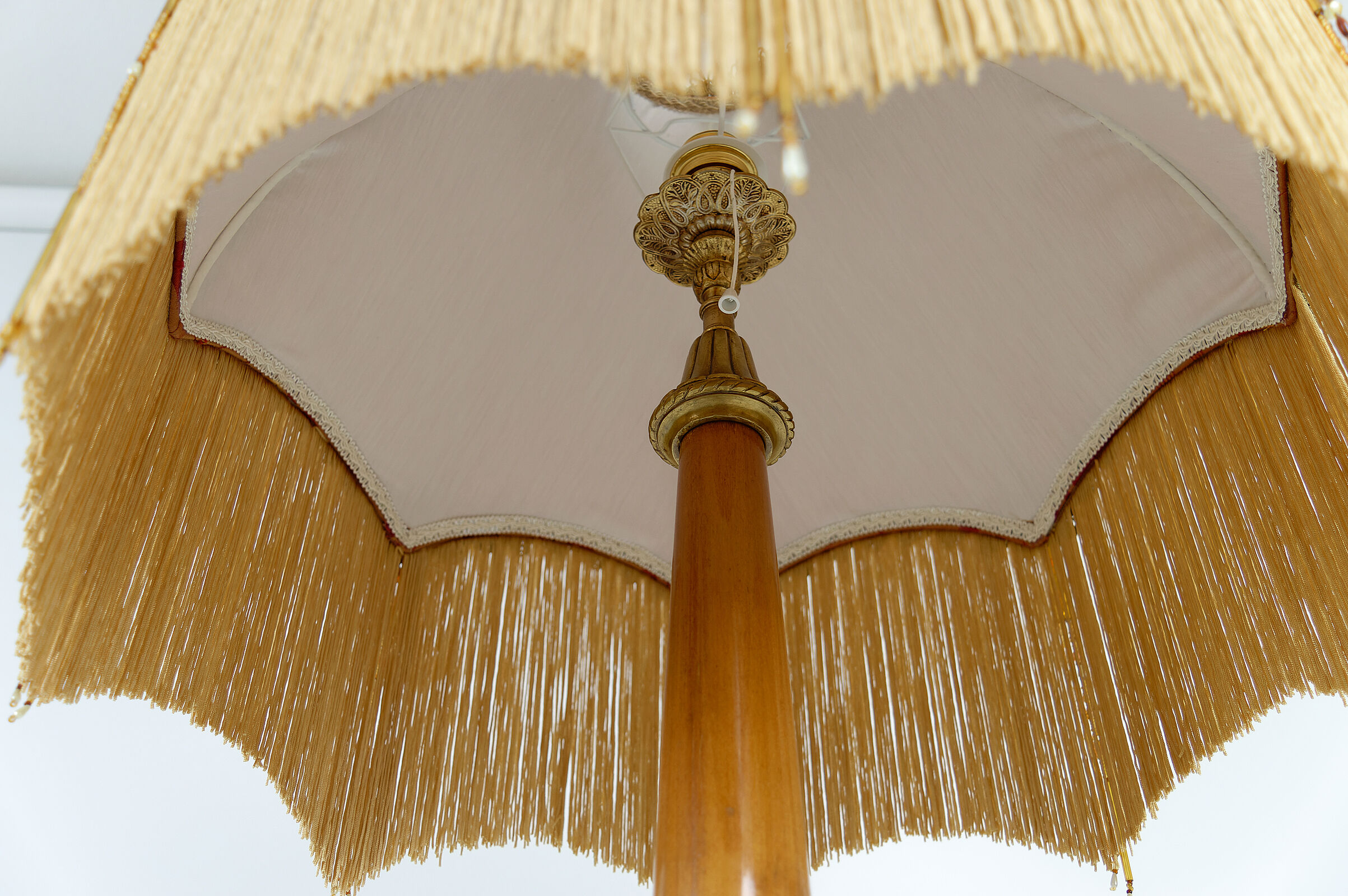 Art Nouveau cherry floor lamp by Paul Follot, circa 1920