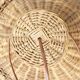 Wicker and rattan pendant light