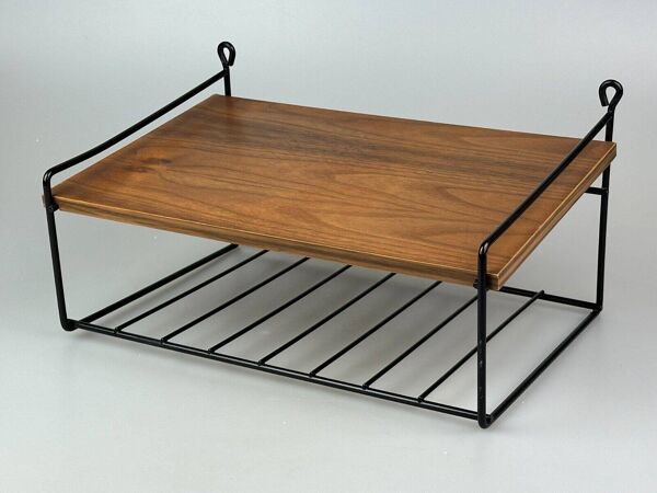 60s 70s teak shelf wall shelf telephone shelf string shelf Danish design