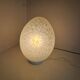 Lampe Oeuf Verre Moucheté  Blanc