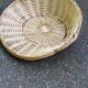 Panier de présentation rond en osier et rotin tressé