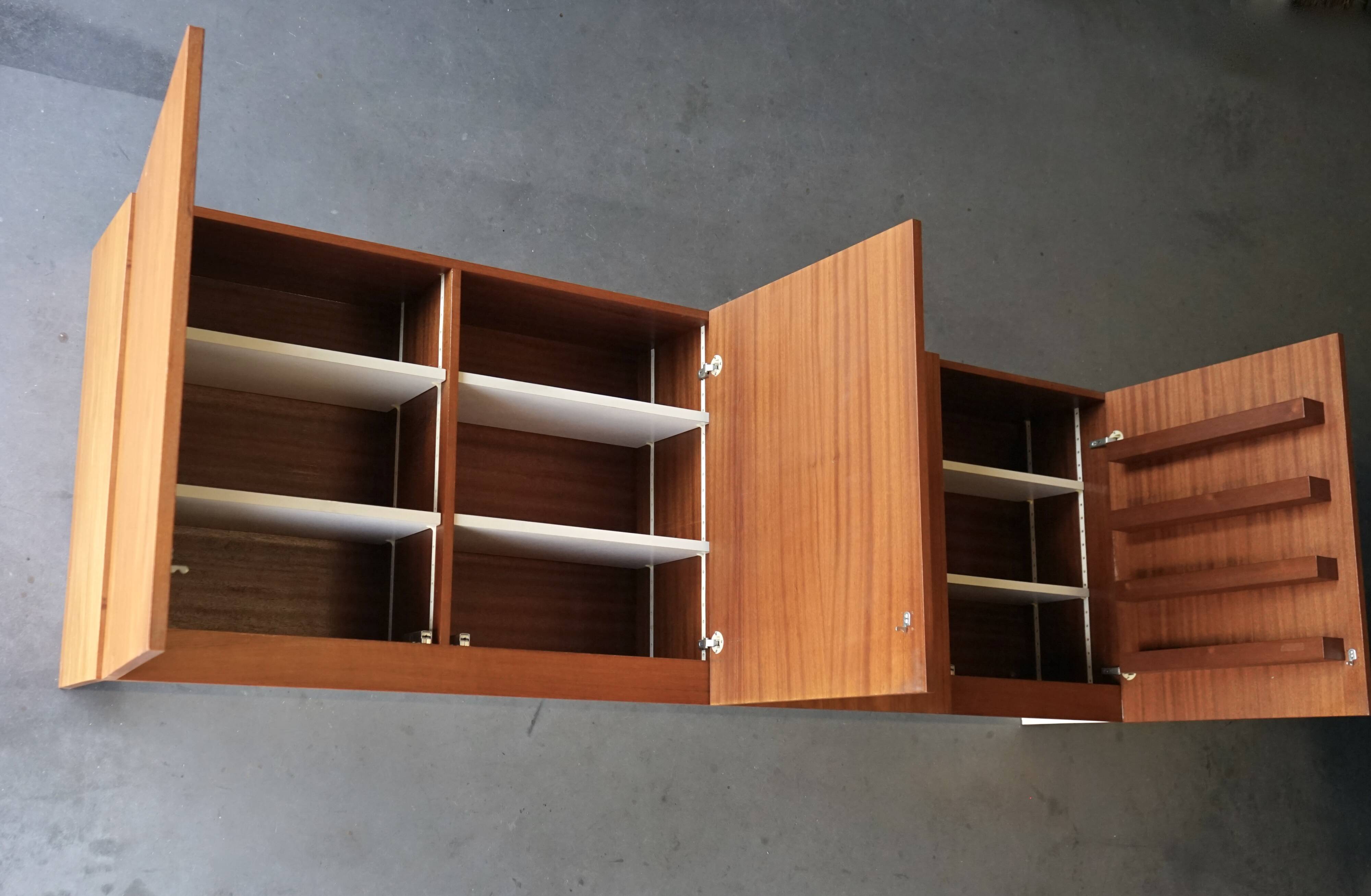 Armoire murale sur mesure par Wim Den Boon, années 1960