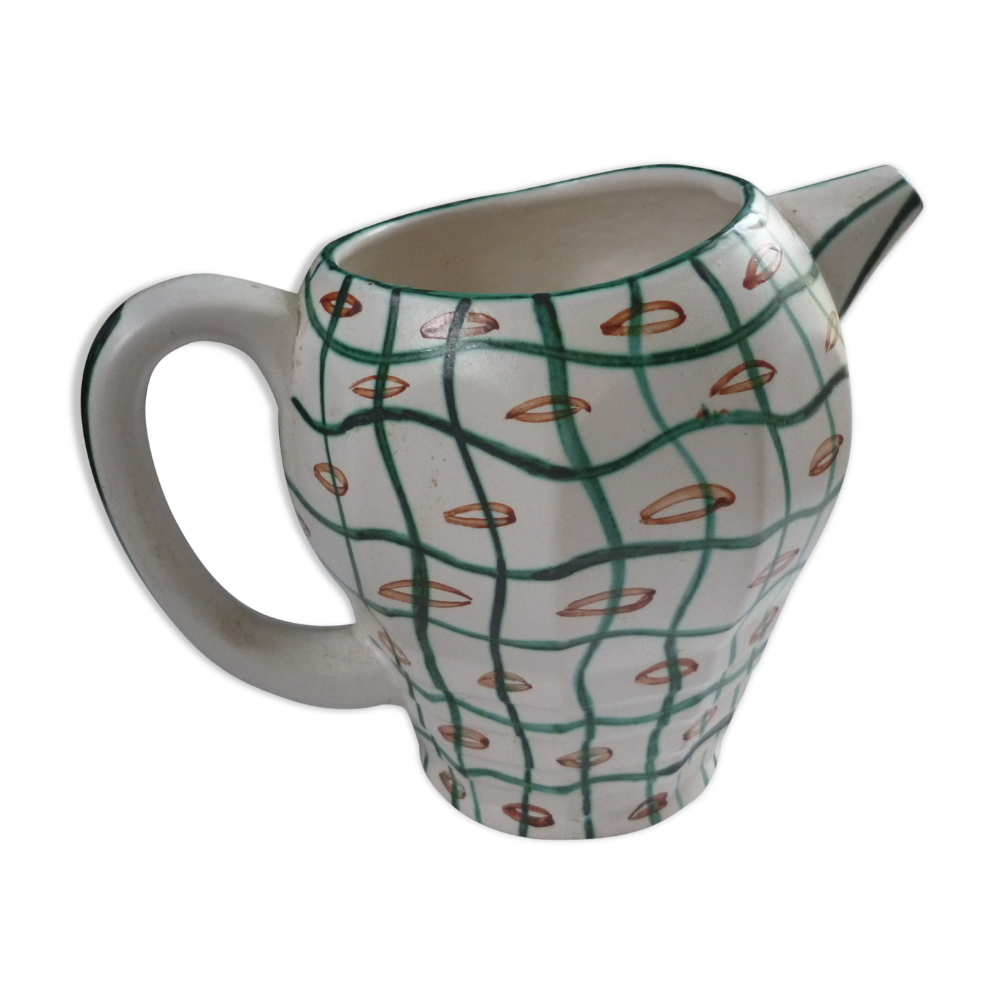 Poetic Laval decor geometric ceramic pitcher