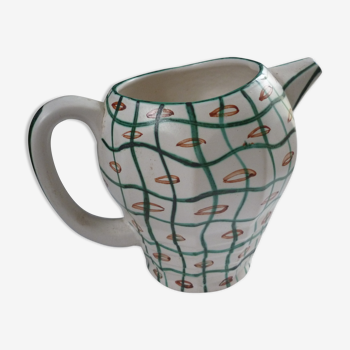 Poetic Laval decor geometric ceramic pitcher