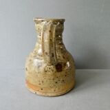 Sandstone pitcher signed Pierre Digan, 70s, la Borne