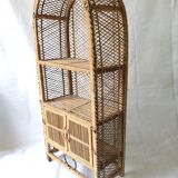Rattan shelf