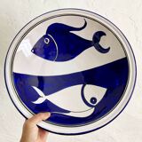 Mediterranean service, large dish and 6 soup plates