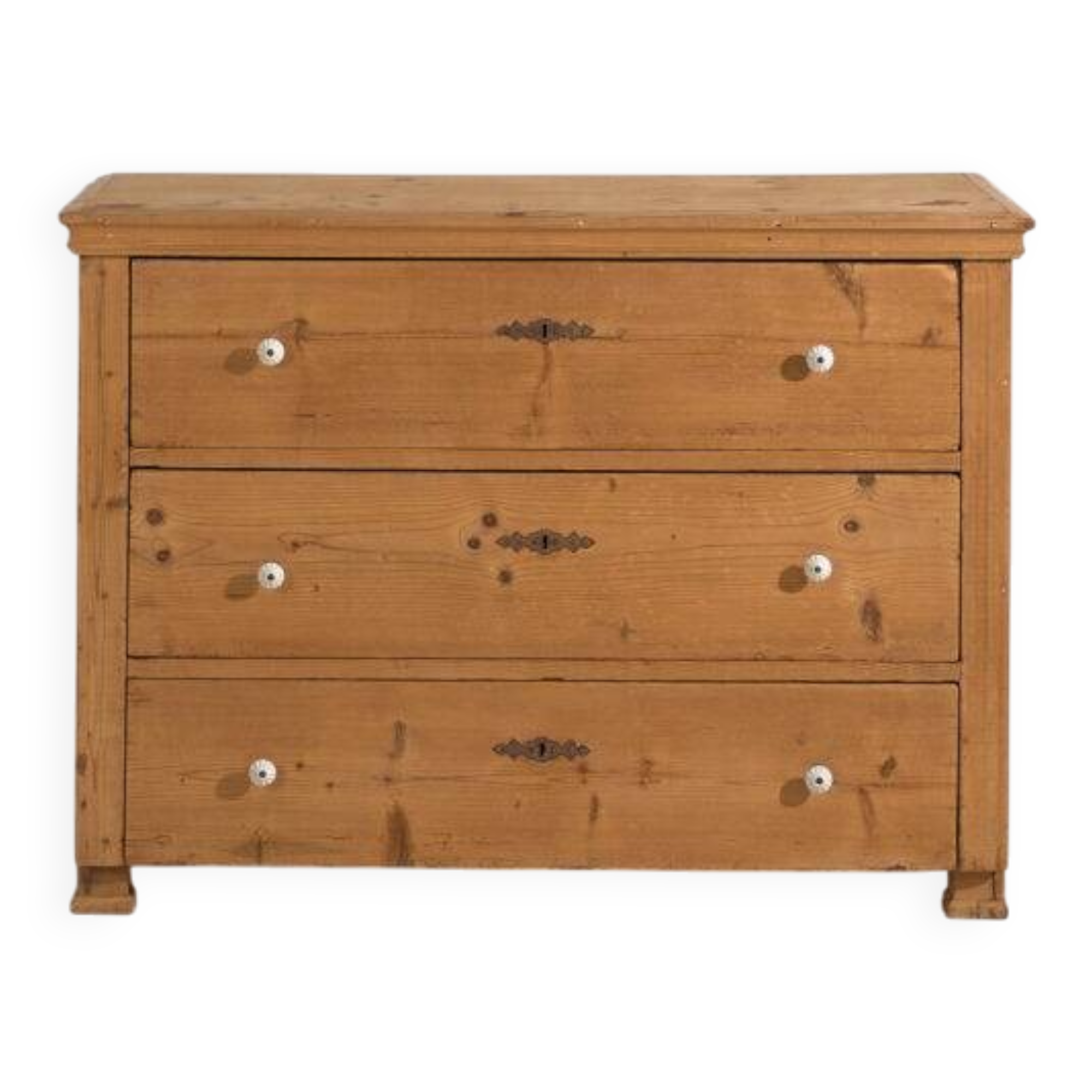 Antique solid wood chest of drawers (c.1920)