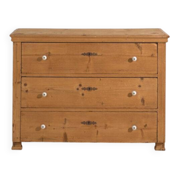 Antique solid wood chest of drawers (c.1920)