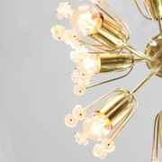 Mid-Century Chandelier by Emil Stejnar for Rupert Nikoll / 1950s Austria / Flower Bouquet Light